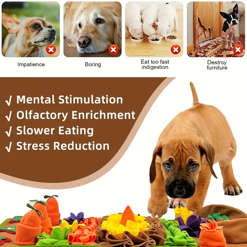 Tapete Olfativo Plegable para Perros | Antiestrés y Lavable