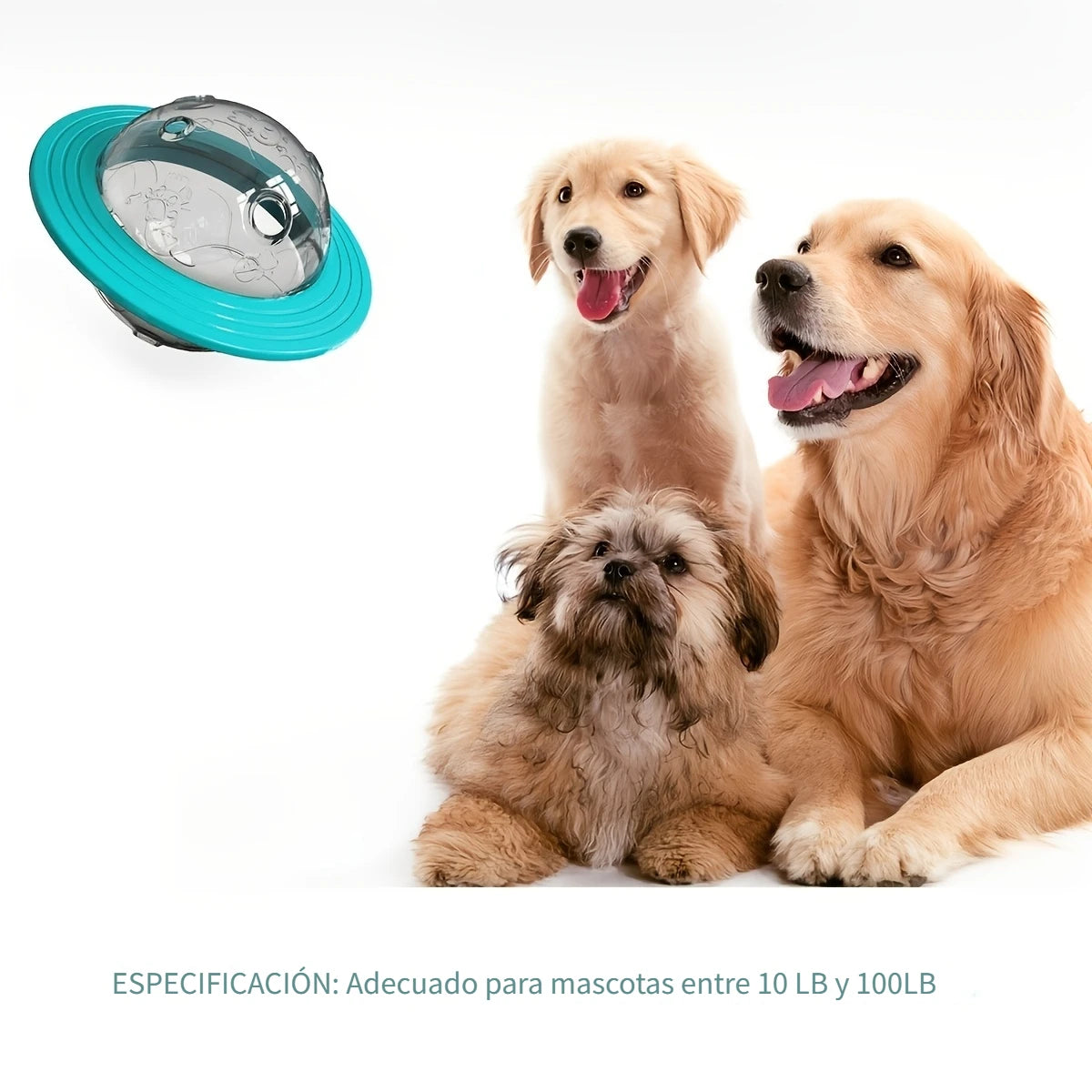 Pelota Dispensadora de Premios | Diseño OVNI Interactivo para Perros