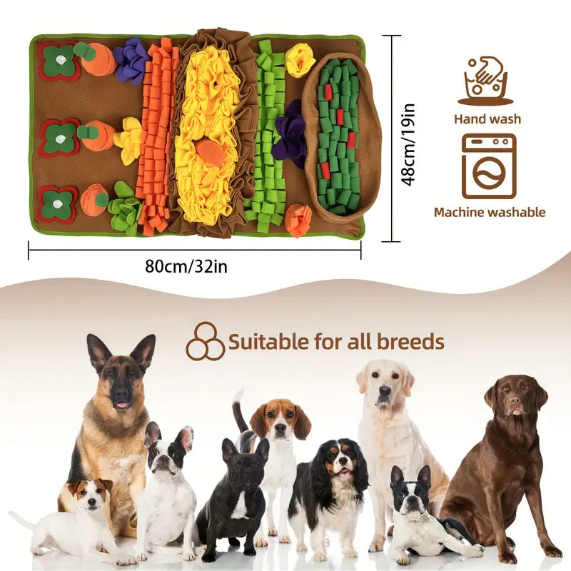 Tapete Olfativo Plegable para Perros | Antiestrés y Lavable