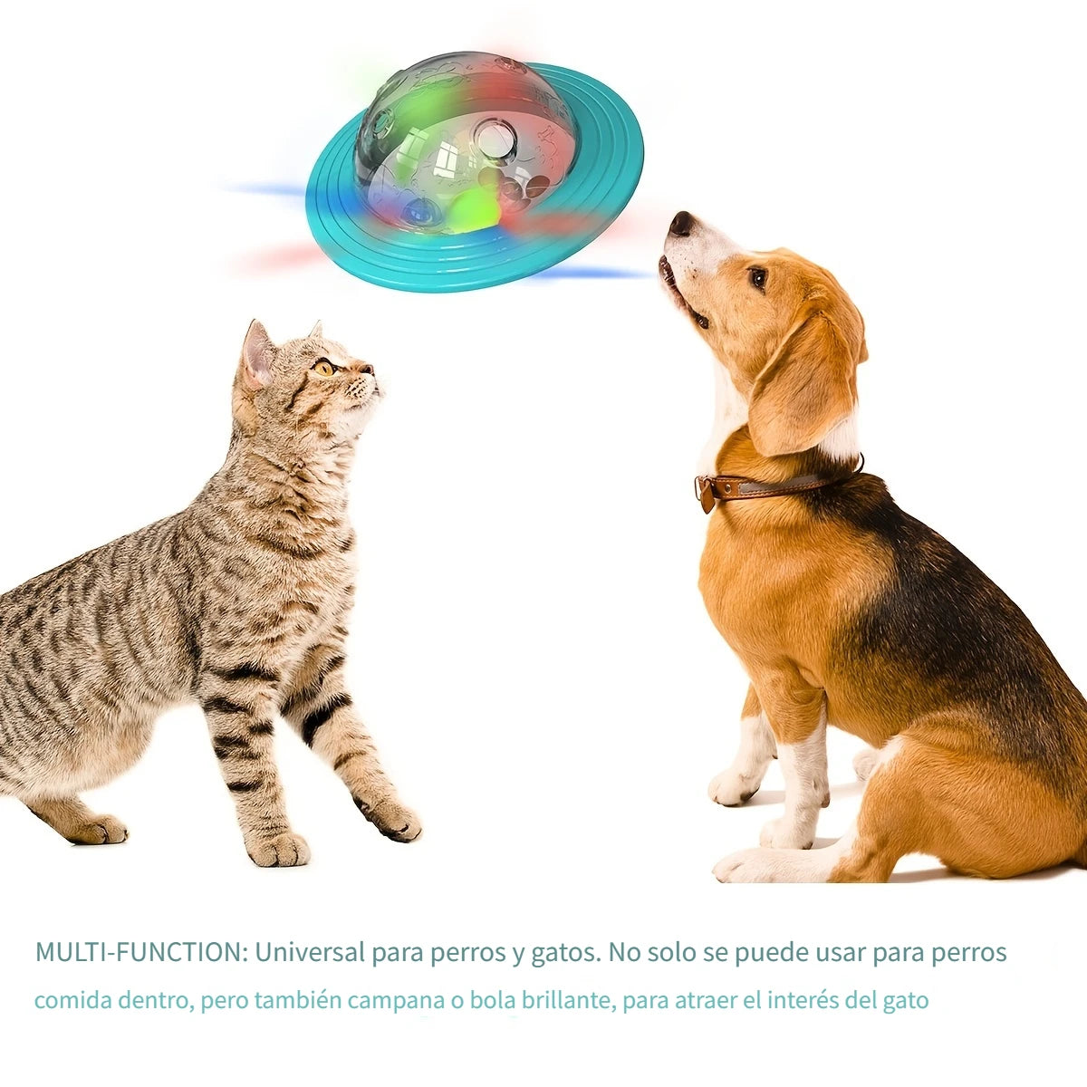 Pelota Dispensadora de Premios | Diseño OVNI Interactivo para Perros