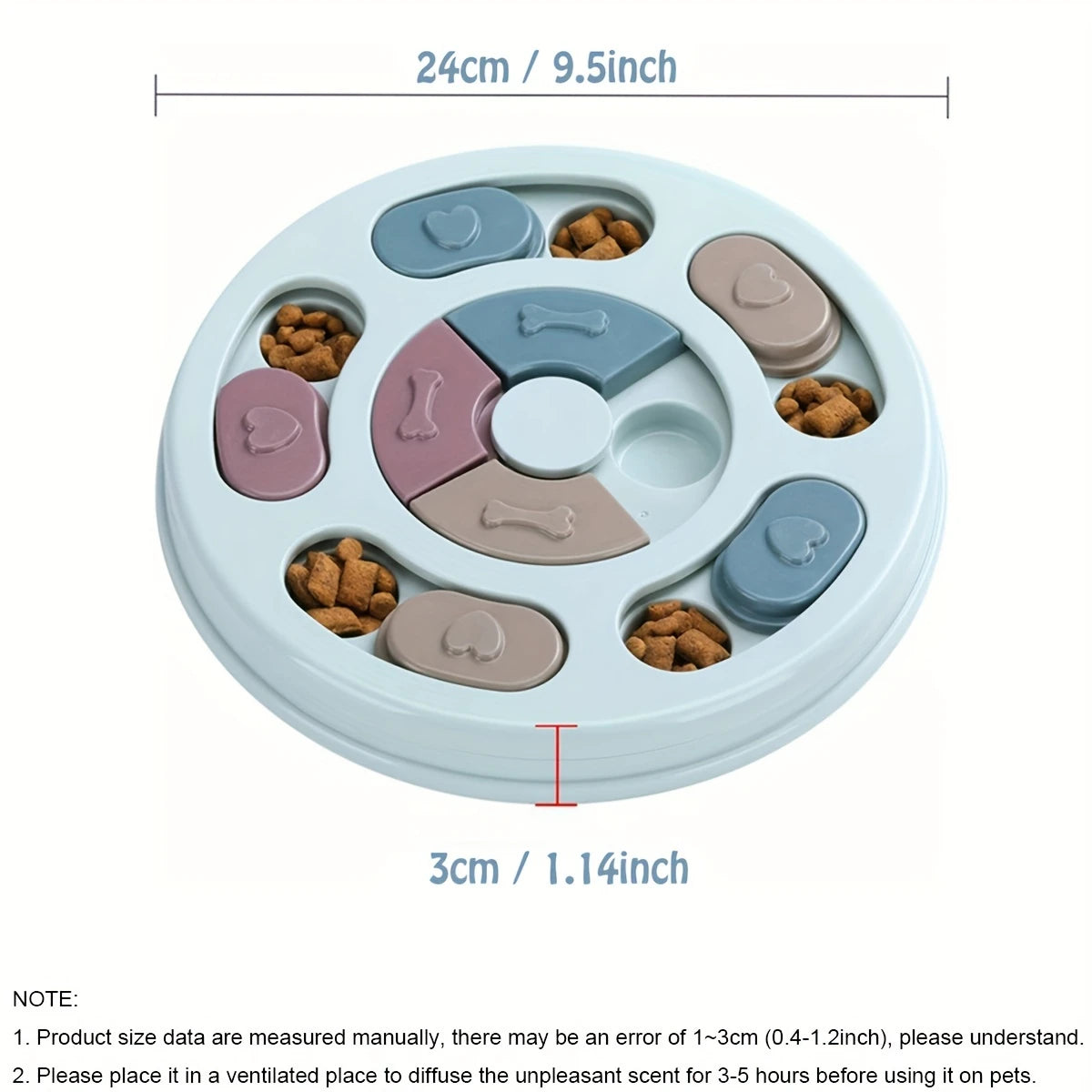 Plato Lento Interactivo para Perros | Juguete Tipo Rompecabezas