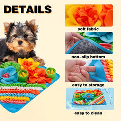 Alfombra Olfativa para Perros 39×39 cm | Antideslizante y Estimulante