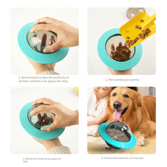 Pelota Dispensadora de Premios | Diseño OVNI Interactivo para Perros