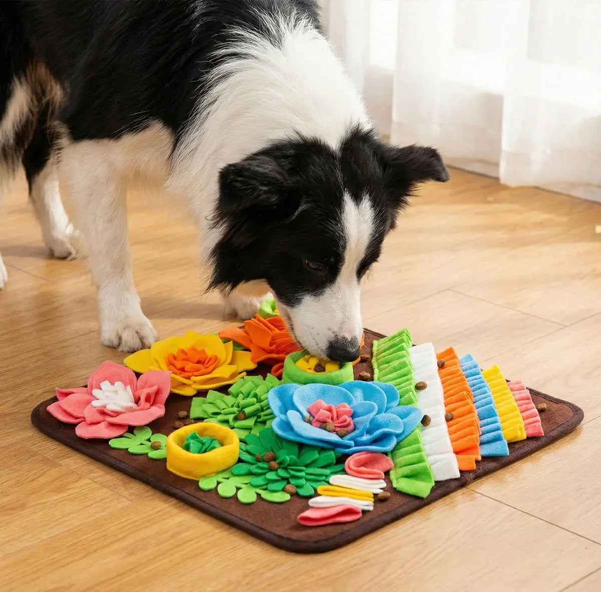 Alfombra Olfativa para Perros 39×39 cm | Antideslizante y Estimulante